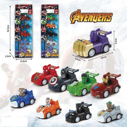 Набір машин Месники, 5 шт. (В асортименті)