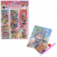 Набір для творчості LBB, алмазна мозаїка/діамантова мозаїка, картинка 13-10см, у п/е (мікс видів) 20шт на листі, 37-53-1,5см /80/1600/