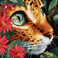 Набір для розпису по номерах Бездонні очі, Ideyka, 40x40 см, КНО6792