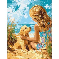 Картина за номерами Радісний песик 30×40 см КНО8492