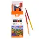 Олівці кольорові Yes Orange Line, 12/24 кольори, з точилкою