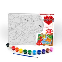 Розпис на полотні Діно 21×31 см PX-06-04