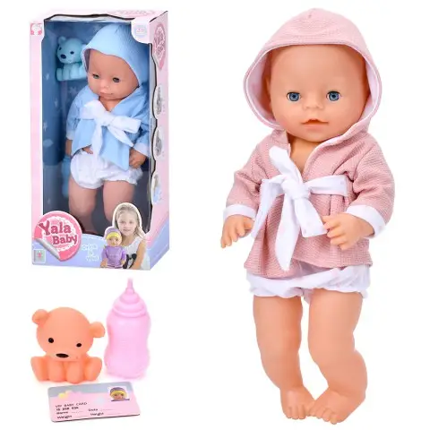 Пупс інтерактивний Yala Baby, 39 см, п’є, пісяє, пляшечка, ведмедик (В асортименті)