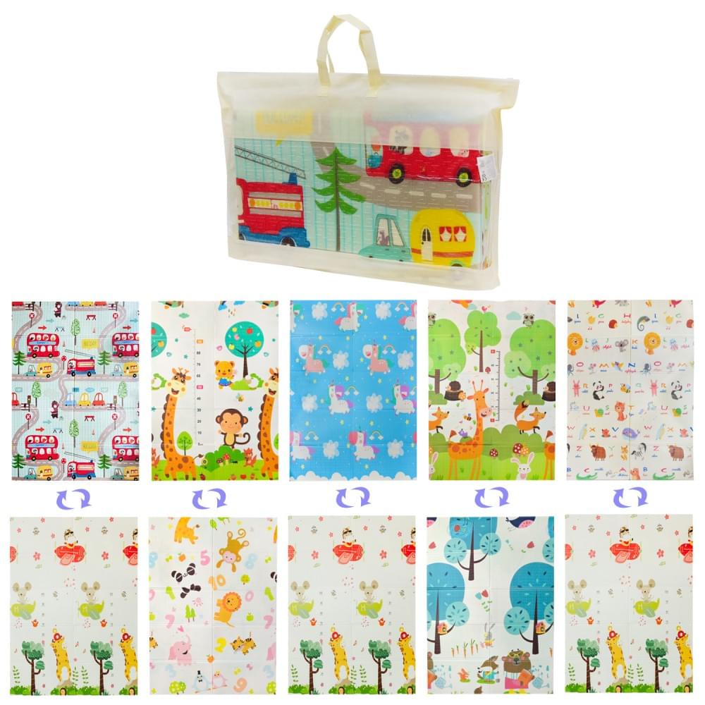 Килимок термо двохстор. 5 видів, складний, матеріал XPE, р-р 117*176*0,8 см, у сумці 72*37*8 см /30/