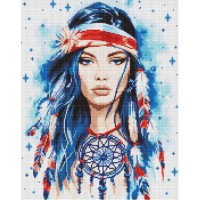 Набір з алмазною мозаїкою Амулет з АВ стразами, 40x50 см