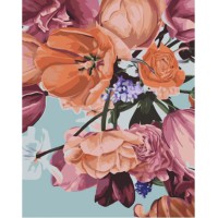 Набір для розпису по номерах Різноманітність тюльпанів, Strateg, 40x50 см, GS1392