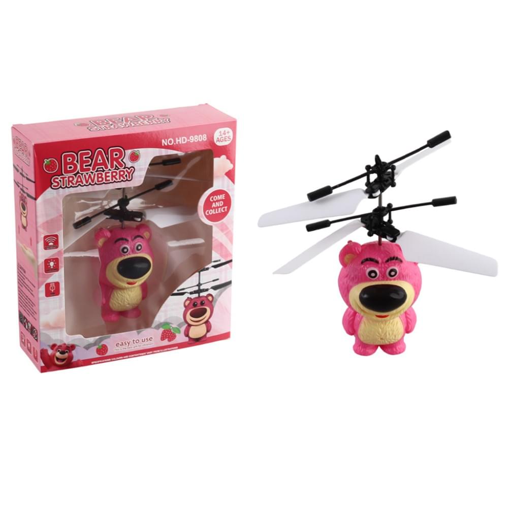 Літаюча іграшка "Ведмедик" вбудований акумулятор, USB кабель, реагує на рухи 9808