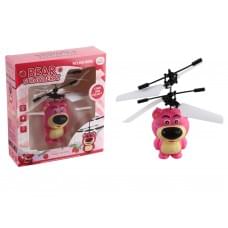 Літаюча іграшка "Ведмедик" вбудований акумулятор, USB кабель, реагує на рухи 9808