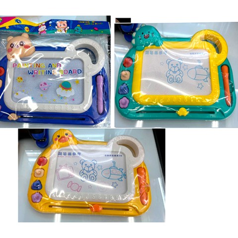 Досточка для малювання 30,5×22 см чорно-білий екран 4 печатки (в асортименті) INT0029ABC