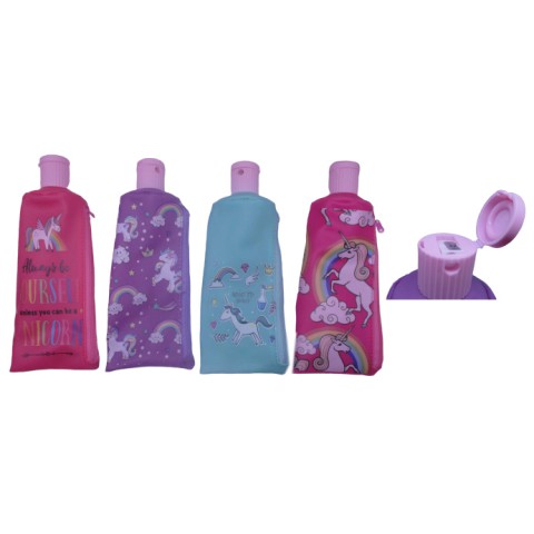 Пенал-косметичка дитяча силіконова із застібкою Зубна Паста-Єдиноріг, 25.5x10.5 см (В асортименті)