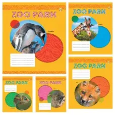 Тетради ученические 18 листов линия Тверда ТЕ22209 Зоопарк, 20 шт. в упаковке