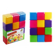Кубики кольорові, 12 шт. Моз