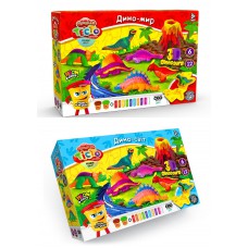 Тісто для ліплення danko-toys "master do" динозаври-6