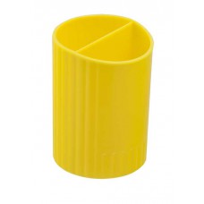 Склянка для письменного приладдя sferik кругла на два відділення, жовта