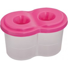 Склянка-непроливайка підвійна, розова 6шт в упаковці zb. 6901-10