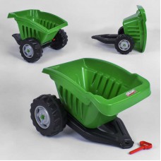 Причіп для педального трактора зелений 07-317зелений