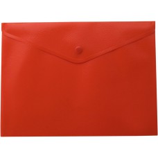 Папка-конверт а4 на кнопці, напівпрозорий, червоний 6 шт.(в упаковці) bm. 3925-05