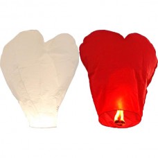 Небесний ліхтарик "серце", висота кульки - 77 см