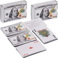 Карти "долар", срібло, 54 карти 14-99, 9*6 см. В коробці