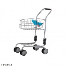 Візок для супермаркету 9328b blue carrello trolley метал. 41, 5*30, 5*58, 5 коробка 42*19*31, 5