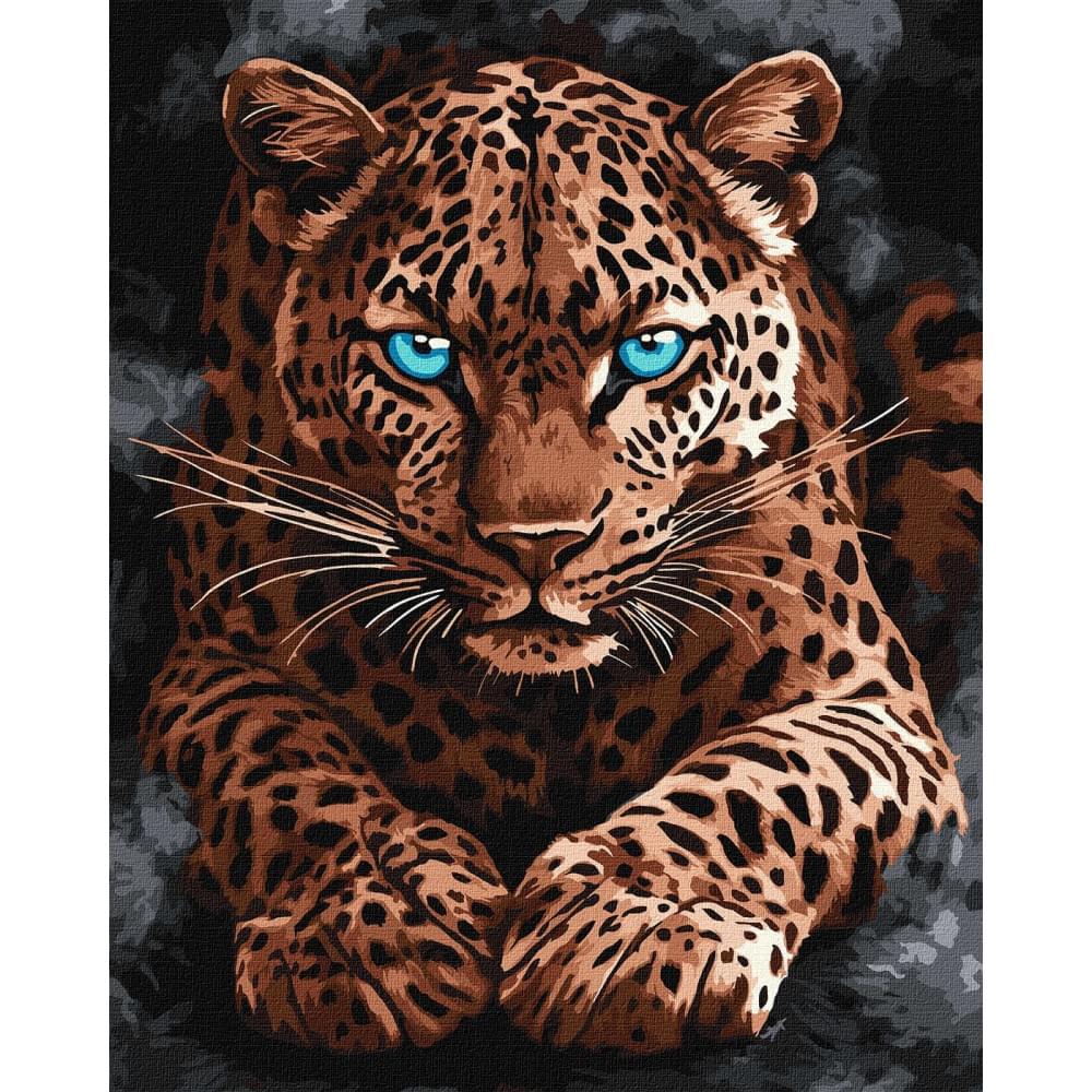 Набір для розпису по номерах "Дикий гепард" Ideyka 40х50см КНО6814