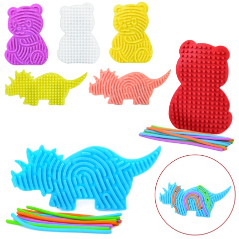 Гра сенсорна дошка, двостороння, 23x11 см, динозавр, GS0113-114 (В асортименті)