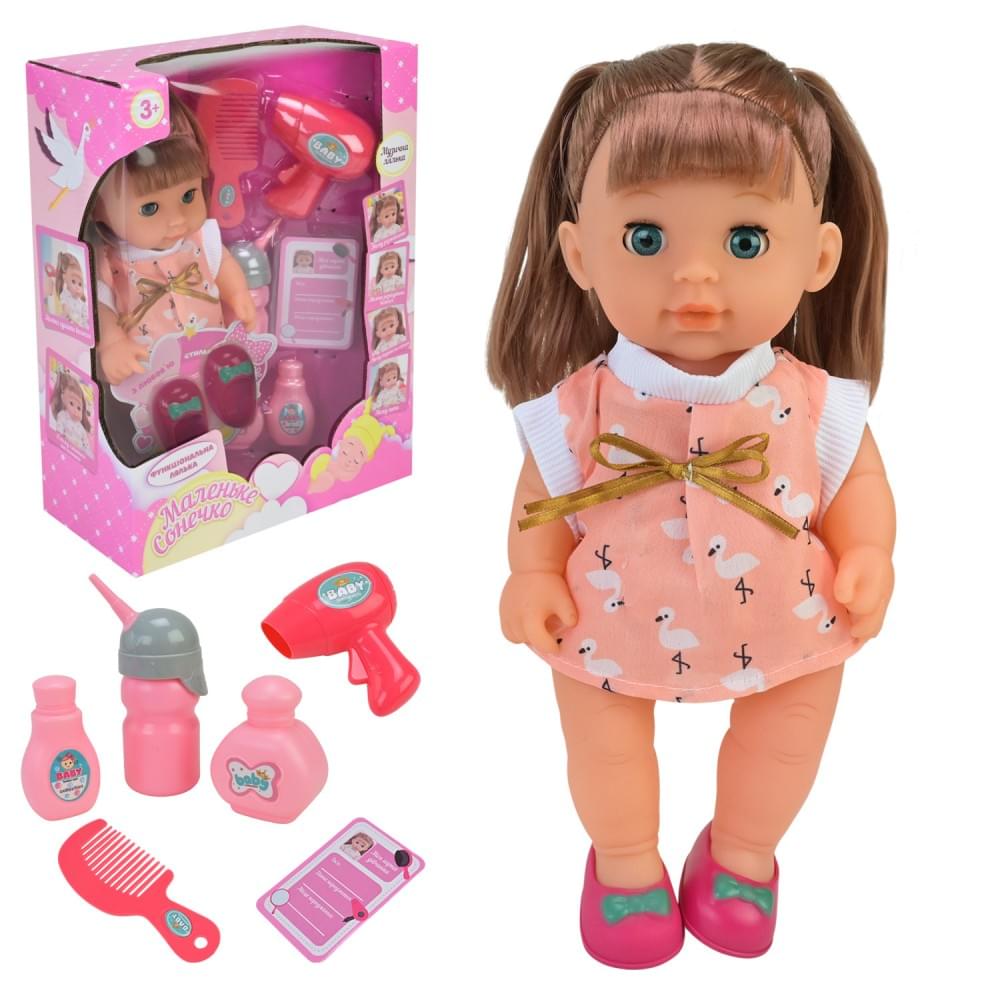 Лялька "Маленьке сонечко" батар. муз, аксес кор. 24*11*35см /24-2/