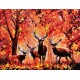 Алмазна мозаїка на підрамнику Олені 40×50 см 71368_BGLE