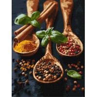 Набір для розпису по номерах Витончені спеції, 30x40 см, КНО5689