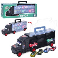 Трейлер-гараж, 34 см, з машинками, 6 шт.