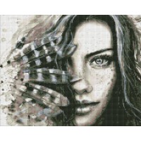 Набір з алмазною мозаїкою Виразний погляд AMO7435, 40x50 см