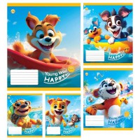 Зошити учнівські 12 аркушів клітинка ТЕ41110, 25 шт. в упаковці