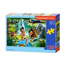 Кастор пазлы 120 midi "Книга джунглей" 32*23 B-13487