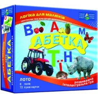 Гра Абетка, дитяче лото, укр, ТМ Енергія+, 8 полів, 48 тематичних карток