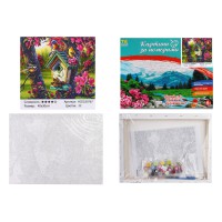 Набір для розпису по номерах Пташки, TK Group, 30x40 см, 30767