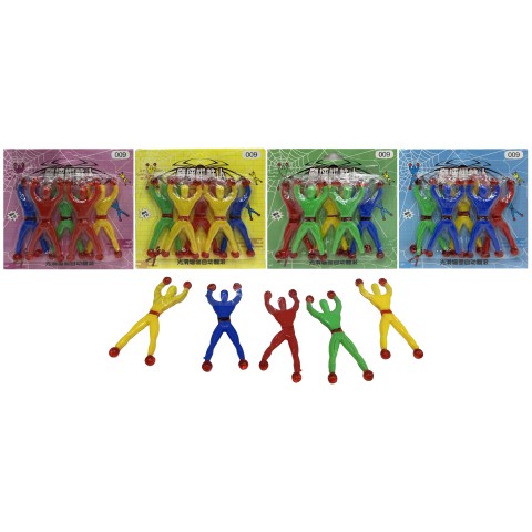 Іграшка-прилипала Людина-павук, 5 шт., у блістері (В асортименті)