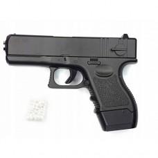 Страйкбольний пістолет Galaxy G.16 Glock 17 mini метал чорний, вага 347 г G16