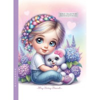 Блокнот, 60 г, інтегральний, 143x200 мм, 64 аркуші, клітинка, матова ламінація, дизайн 24363