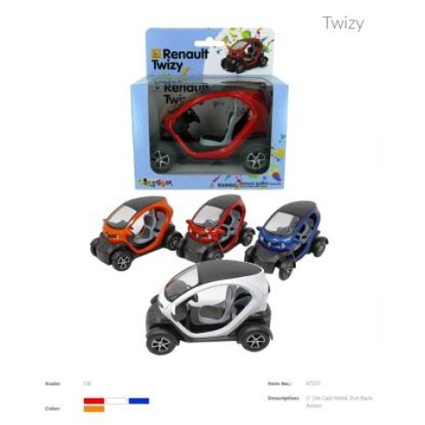 Металевий інерційний електромобіль Renault Twizy 5" (В асортименті)