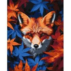 Набір для розпису по номерах "Осіння лисиця" Ideyka 40х50см КНО6698