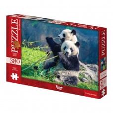 Пазли 380 елементів, серія 6 Funny pandas DANKO TOYS C380-06-02