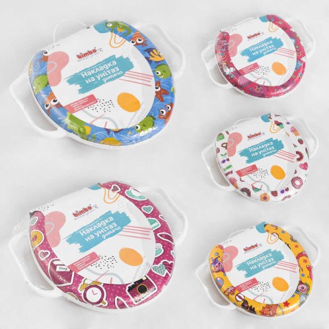 Накладка на унітаз Bimbo м'яка з ручками (В асортименті) C31828