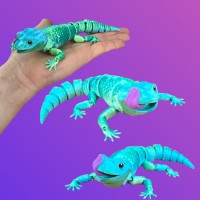 3D Іграшка Ящірка, 18 см, рухлива