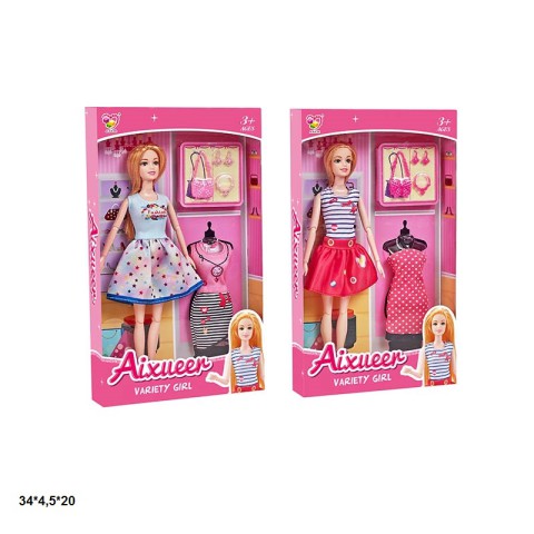 Лялька 29 см з сукнею аксесуари (в асортименті) 208-A1