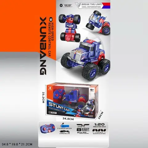 Машина-перевертиш на радіокеруванні, акумулятор 1:20, USB-зарядка, 34.8x19x21.2 см, KS-20Y