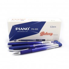 Ручка гелева "Piano" "Galaxy" 0,5мм, синя, ціна за 12 шт. //