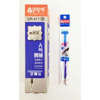 Стрижень гелевий стираємий, товстий наконечник, 0.5 мм, синій, 125 мм, 20 шт.