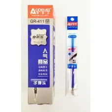 Стержень гелевый стираемый, толстый наконечник, 0.5 мм, синий, 125 мм, 20 шт.