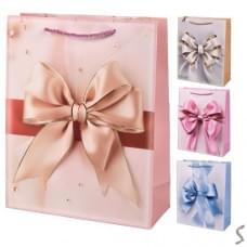 Пакет подарунковий паперовий S "Bow" 18*23*10см R98475-S, ціна за 6 шт. /720/