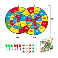 Дартс двосторонній 66×66 см кульки та дротики на липучках